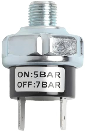 LKRXW Tryckkontrollbrytare för luftpump 5–7 bar tryckbrytare ventil luftkompressor 1/8 tum–28 BSPT tryckbrytare automatisk omkopplare kompressorer