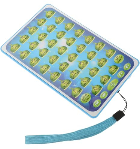 FUNOMOCYA Tablet Educativo per 38 Lezioni Arabo Animazioni Cartoni, Macchina di Lettura per Apprendimento Precoce, Giocattolo Intelligente per Sviluppo Cognitivo e Linguistico