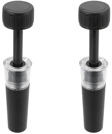 Artibetter Pompa per Vuoto per Tappi di Bottiglia Vino Professionale 2 Pezzi Tappo Silicone Sigillante Portatile per Conservare Freschezza Vino Birra e Bevande
