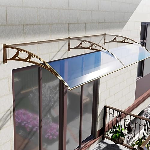 Modern dörrbaldakin – UV-regnskydd utomhus för ytterdörren och verandan, Slish Polycarte-skydd, perfekt för uteplats och trädgård entré