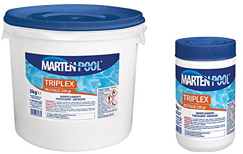 MARTEN Triplex pastiglie 200 – 1kg | Disinfettante clorato a lenta dissoluzione