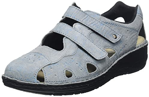 Berkemann Damen Larena Sneaker, Washed Jeans Linen, 37 EU