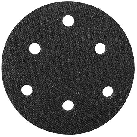 Platorello per Levigatrice da 125mm, Tampone di Interfaccia in Spugna Morbida, Accessori per Levigatrici, Tampone in Spugna Morbida per Tamponi Abrasivi (6 fori)