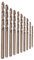 10 Stück HSS Spiralbohrer, HSS-CO Bohrer-Set, Spiralbohrer für Metallbohren, M35 Kobalt-Bohrer-Set, Zum Bohren auf Edelstahl, Gusseisen, Blech, Stahlblech(2,5 mm)