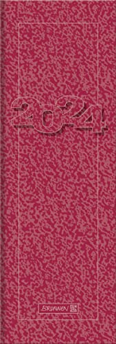 BRUNNEN Wochenkalender Modell 782 2024 1 Seite = 1 Woche Blattgröße 10,8 x 29,7 cm rot