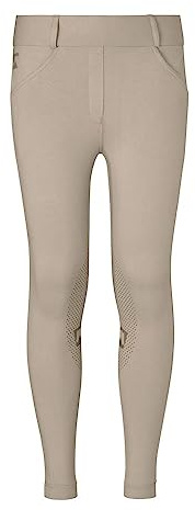 Dover Saddlery Riding Sport Kids' Pull-On Knee-Patch Breeches - Black - 12
