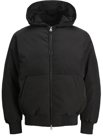 JACK & JONES JCOLLECTIVE Veste bomber pour homme Noir Taille L, Noir, L