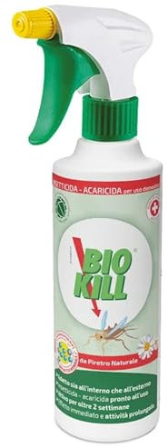 Clovy Biokill Insetticida Biologico di Piretro Naturale a Base Acquosa - Flacone Ricarica da 375 ml