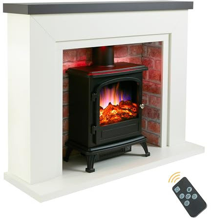 Endeavour Fires Farlington Electric Fire and Surround, Log Burner Stove