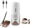 Nicoone Elektrische Kaffeemühle, tragbare kabellose Kaffeemühle mit Keramikmahlwerk für Espresso, Pour Over und French Press (White)