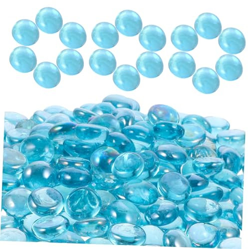 Garneck Adornos De Piedra De Vidrio para Acuarios 1kg Grava Decorativa Manualidades