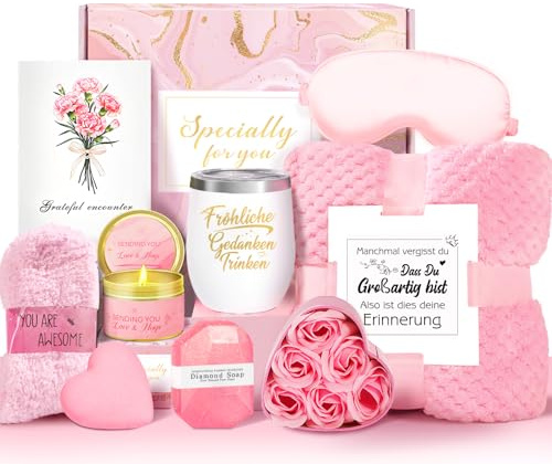 Geschenke für Frauen,Geburtstagsgeschenk für frauen, Entspannende Spa Geschenk Korb Care Paket, Geschenk Set für beste Freunde weibliche Schwester Mutter Frau Ihre Freundin Coworker Bestie Lehrer