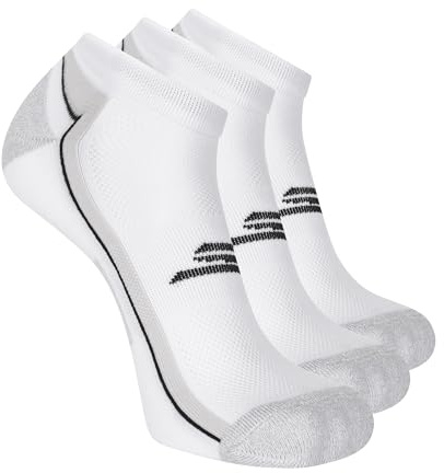 Skechers Men's 3-Pack Performance Golf Low Cut Socks, White, 10-13