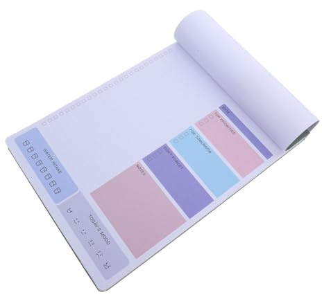 GARIOUANS Cuaderno de Planificación Diaria Desprendible B5 Grande Color Verde, Cuaderno para Listas de Tareas y Agenda Portátil, Papel Fácil de Arrancar para Uso Escolar y Oficina