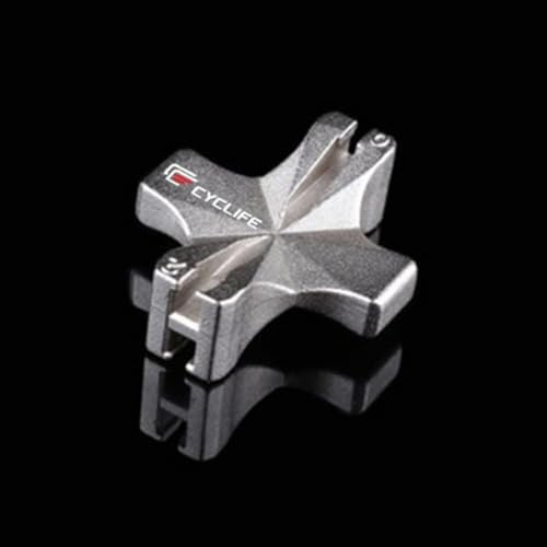 Clé à rayons de vélo pour 4 tailles de tétons populaires 127, 130, 136, 156 compatible avec les rayons en acier inoxydable et en acier au carbone