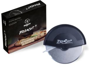 Moesta-BBQ 10601 PizzaCut Vol. 2 - Tagliapizza, rotella tagliapasta con protezione della lama, impugnatura maneggevole e lama in acciaio inox