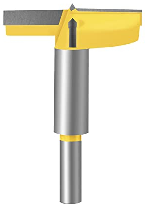 Meccion Carbide Forstner Drill Bit Wood Hole Cutter, Professional Woodworking Hole Saw Boring Bit (60mm)