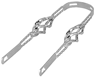Lowrider Bike 16 Cage Twisted Fender Braces Chrome.