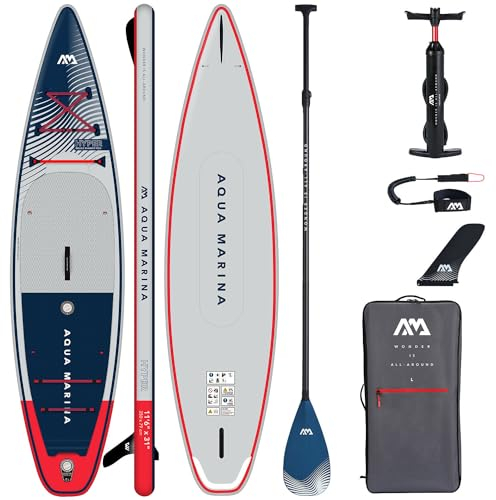 Campsup SUP Aqua Marina Hyper 11'6 Carbon Aufblasbares Stand Up Paddle Board | 350 x 81 x 15 cm | Surfboard für Einsteiger & Fortgeschrittene mit zubehör | Tragkraft bis 150Kg