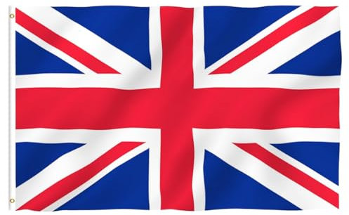 Second Ave Great Britain United Kingdom Flag 5ft X 3ft Large Double Sided With Brass Eyelets Union Jack Flag