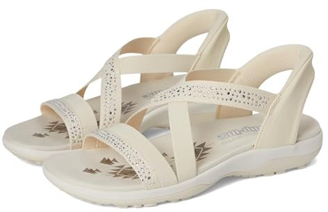 Skechers Damen Reggae Slim-Summer Sparkle Sandalen, Natürlich, 39 EU