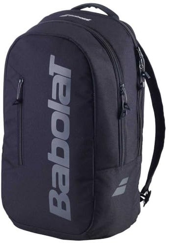 Babolat - Padel-Tasche Modell Cross Court, Einheitsgröße, Schwarz, 20 Liter Fassungsvermögen, Schlägerfach, Zubehörfach, Praktisch und Organisiert, für 1 Schläger