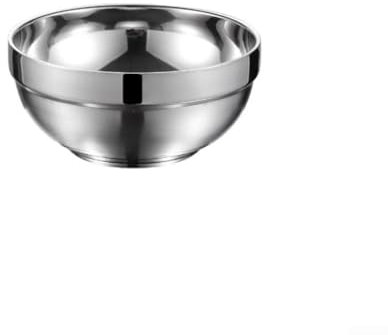 Bebykilemi Ensaladera de acero inoxidable con aislamiento de doble capa, para uso familiar, perfecto, para servir arroz, frutas de cereales ramen (12 cm)