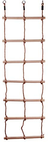 OTITU Just Fun Double echelle de Corde avec 7 échelons en Bois Lourd