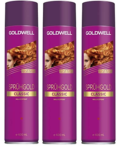 3er Goldwell Sprühgold Classic Haarspray 600 ml