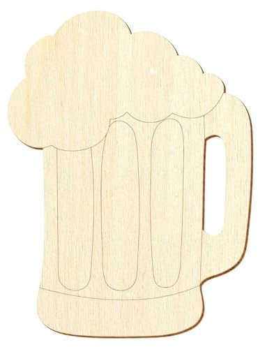 Chope de mesure en bois V2 – Bricolage décoratif 5-50 cm, lot de 50 pièces, hauteur : 8 cm