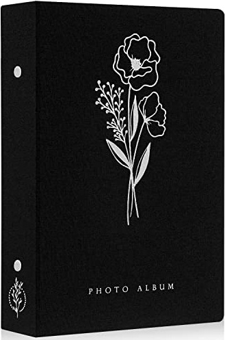 Lanpn Photo Album 6x4 Slip in, Linen 300 Pockets Photo Albums Holds Landscape Only 10x15cm Picture Black