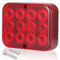 SPARKMOTO 1 x Fendinebbia Posteriore Rosso Impermeabile,Fanali Retronebbia LED Rimorchio 12V, Faro Fendinebbia Posteriore Per Rimorchio,Trattore,Camper,12 LEDs,IP67,Omologato ECE