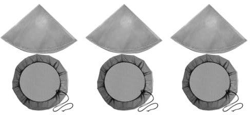 Milisten 3 Ensembles Filet De Pluie Housse en Polyester pour Tonneau d'eau Accessoire pour Tonneau De Pluie Couvertures De Seau D'extérieur Barils Système Housses De Protection 2 Pièces * 3