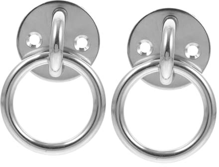 Holibanna 2pièces Anneau De Fixation Au Plafond Acier Inoxydable Support Robuste Pour Suspension De Hamacs Et Chaises Suspendues