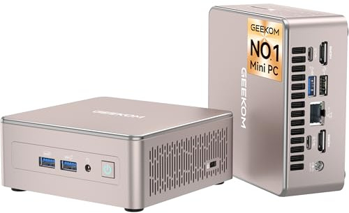 GEEKOM A5 2027 Edition Mini PC, Ryzen 7 7730U, 16GB RAM, 256GB NVMe SSD | Business Agentic AI PC, up to 64GB&10TB Storage, SD Card Slot, 6 USB, Dual HDMI, 3-Year Coverage, Home Office Media Server
