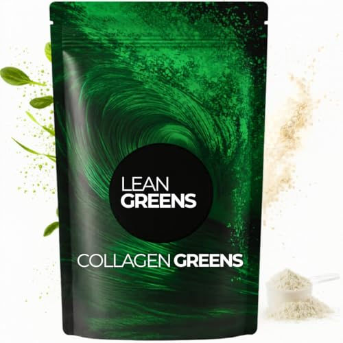 Super Greens Powder | Collagen Greens with Daily Greens, Creatine & Collagen | 33 Servings | Lean Greens