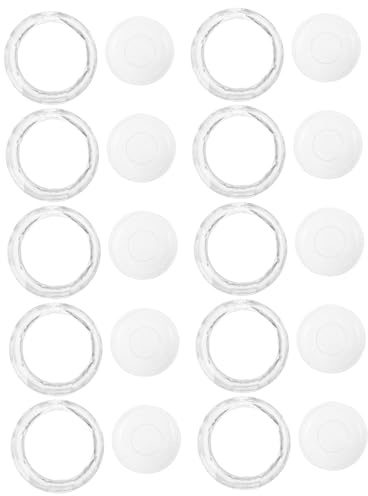 ELAYARD 10 St Ögonfransförvaring Rund Transparent Förvaring med Självhäftande Diamantdesign Elegant och Praktisk Franshållare för Kvinnor för Skönhetssalong och Present