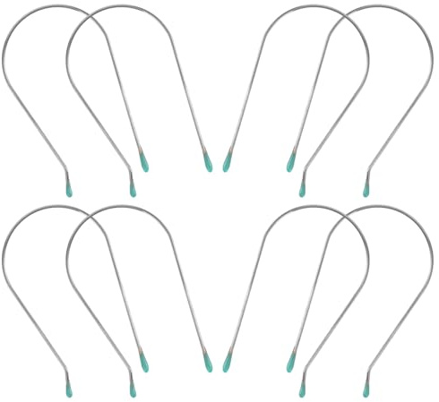 Garneck Lot de 8 Pinces à Friser Chauffantes Électriques en Acier Inoxydable 304, Clips de Rechange pour Bigoudis 4,45 Cm, Accessoires de Coiffage pour Permanentes à Domicile, Fixation