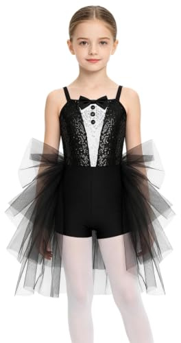 Mufeng Barn cirkus lejon tamer kostym för | Kroppsrökning,glittrande danskläder,badkläder i ett stycke, cosplay, tävling, karneval, maskera,karneval