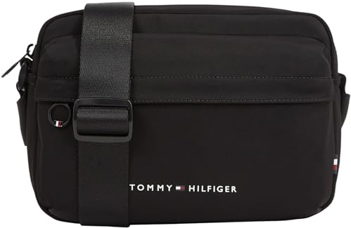 Tommy Hilfiger Herren Umhängetasche Skyline Reporter Mittelgroß, Schwarz (Black), Einheitsgröße