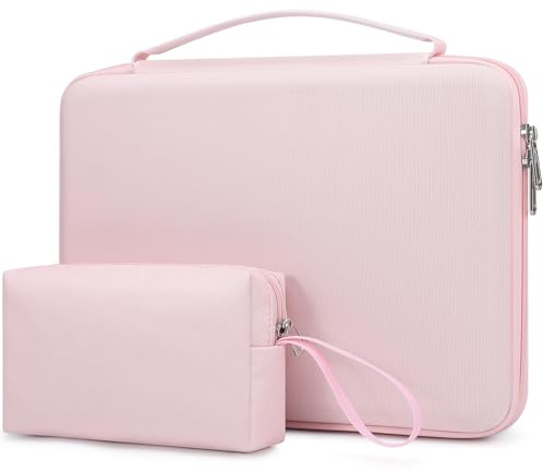 HYZUO 13,3-14 TumHårt Skal Laptopväska Fodral för MacBook, Blek Rosa | för MacBook Pro 14 M5-M1 Pro/Max A3426 A3427 2026-2021, MacBook Pro/Air 13, Dell Pro 13/14 Premium, 13,8-13 Surface Laptop