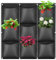 ACTOYS Sac à Plantes Mural, 9 Poches Sacs de Plantation Murale, Sac de Plantation Vertical, Poche Mur Vegetal, Jardin Vertical Exterieur pour Balcon, Extérieur, Jardin, Cour