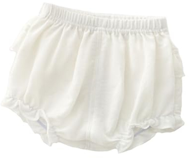 Raopuzi Cubrepañal Bebe Niña Bloomers con Volantes Cubre Pañales de Algodón Ruffles Bragas de Verano de Color Sólido Pantalones Cortos para Niñas Y Bebés Pantalon Holgados Ropa Recien Nacido