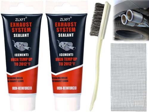 ZLXFT Pasta di Montaggio,2pcs Pasta di Riparazione dello Scarico,Kit di Riparazione di Scarico,Resistente al Calore,Pasta di Scarico ad Alta Tenuta ai Gas,Kit di Riparazione per Silenziatori Auto