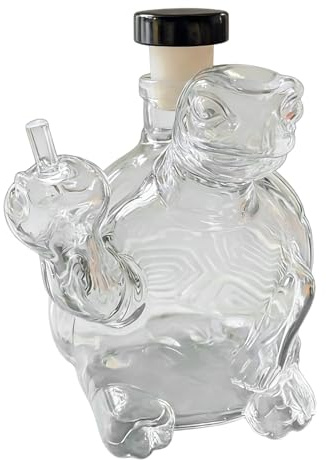 Whiskykaraff – glasspritflaska, elegant kristallkaraff med propp för eller bourbon, vintage stil set för och kontor, dryckestillbehör present till whiskyälskare