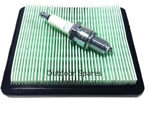 Rocwood Outdoor Spares NGK Plug & Air Filter Service Kit for Honda HRG415,HRG465, HRG536, HRB425, HRX42