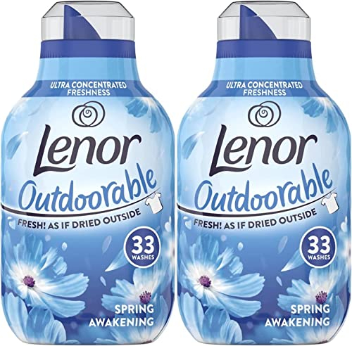 Outdoorable Ultra Concentrated Fabric Conditioner, Twin Pack, 2 x 33 Washes, 2 x 462 ml, Spring Awakening Scent