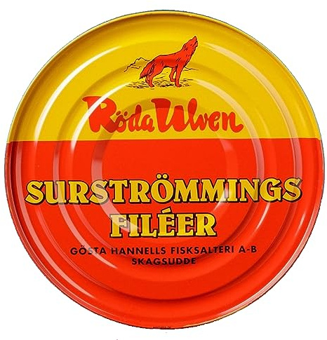 Surströmming FILET | Röda Ulven 300g/400g Boîte (filets de hareng fermentés) | Défi Surströmming | Poisson de Suède