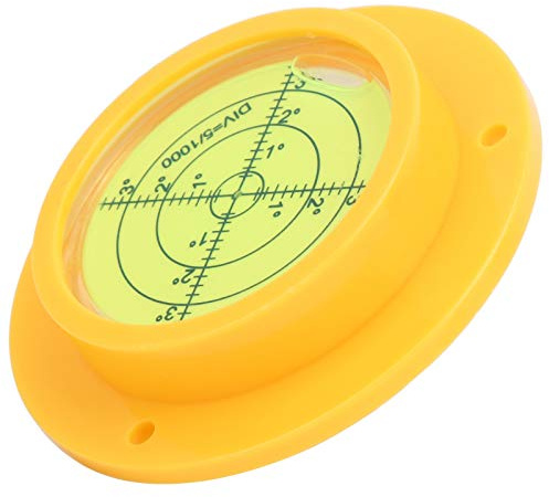 Livella a bolla d'aria, livella circolare a occhio di bue inclinometri a bolla orizzontale con superficie a bolla 90x17mm con fori di montaggio per treppiede per giradischi Altre attrezzature per l'
