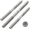 Stockschrauben mit Torx-Antrieb (TX) | Edelstahl A2 / V2A | Doppelgewindeschrauben | Schraubstifte | Holzschraube (M8 x 50 mm, 10 Stück)